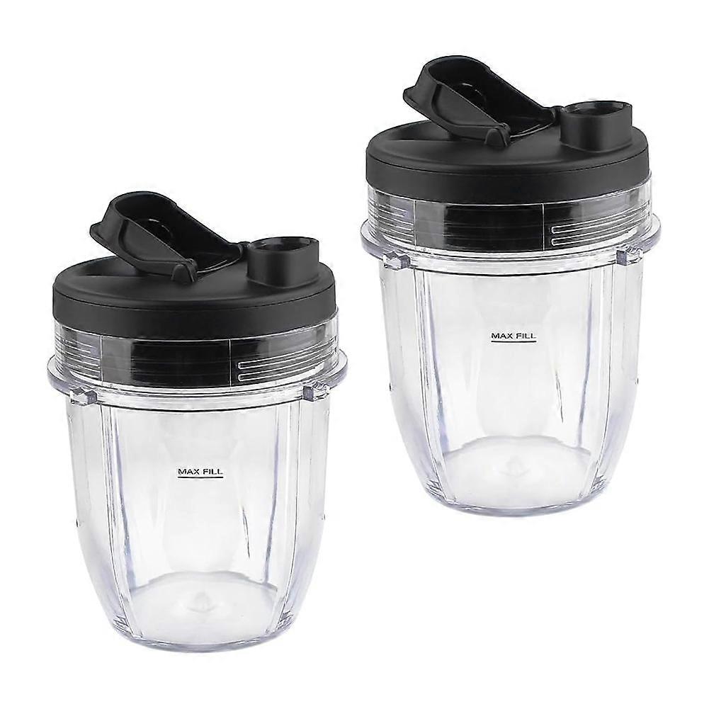 Ersatzteil: 355-ml-becher Mit Deckel, Kompatibel Mit Den Mixern Ninja Bl450, Bl480, Bl640, Bl680, Bn400, Bn751 Und Bn801 (2er-pack).