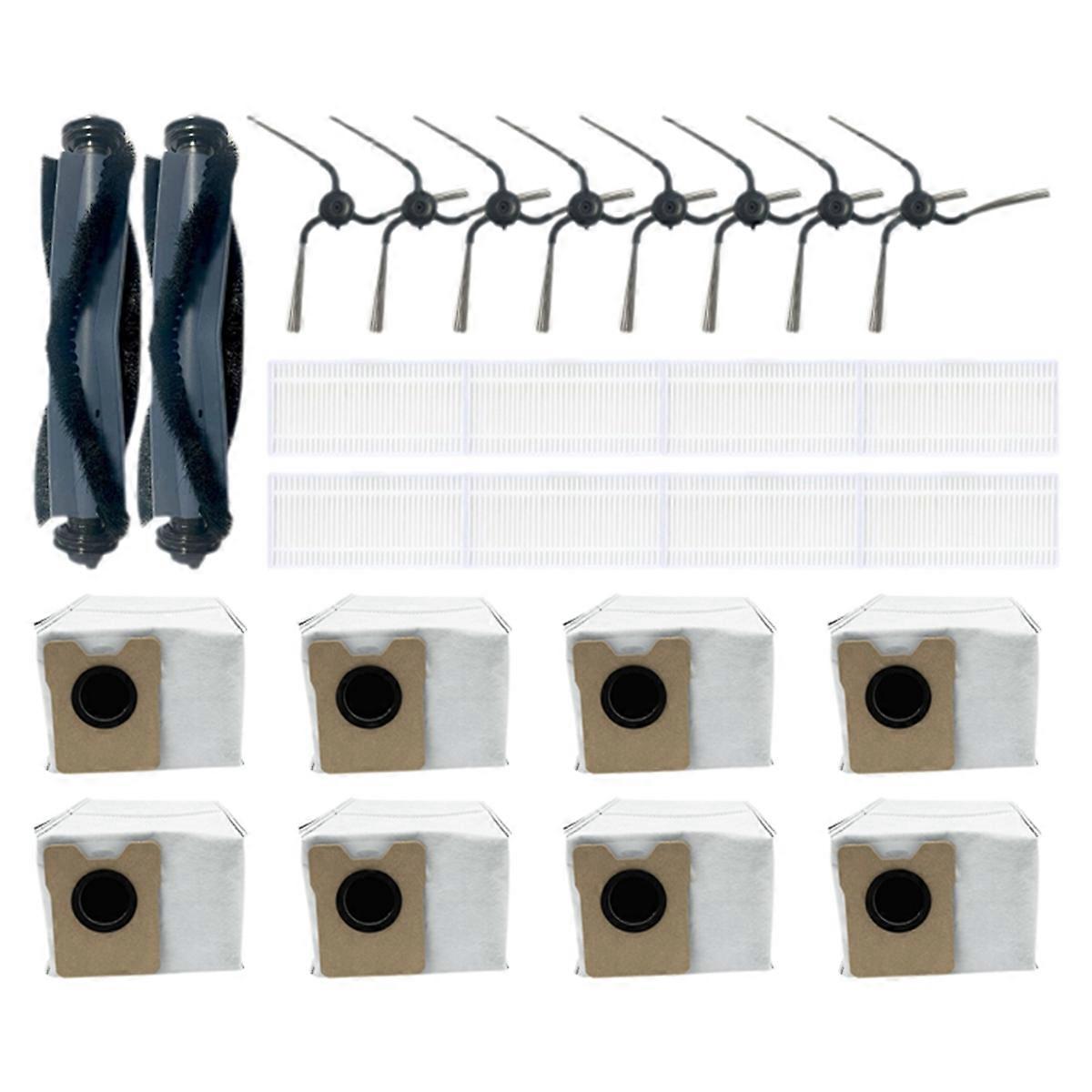 Set Mit 26 Ersatzteilen Für Den Saugroboter C10: Hauptbürste, Seitenbürste, Hepa-filter, Großer Staubbeutel.