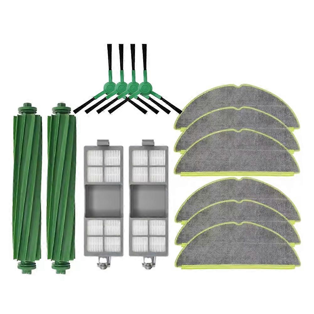 14-teiliges Set Für Den Irobot Roomba 205 Combo / 205 Vac Saugroboter: Hauptbürste, Seitenbürste, Filter Und Reinigungstuch.