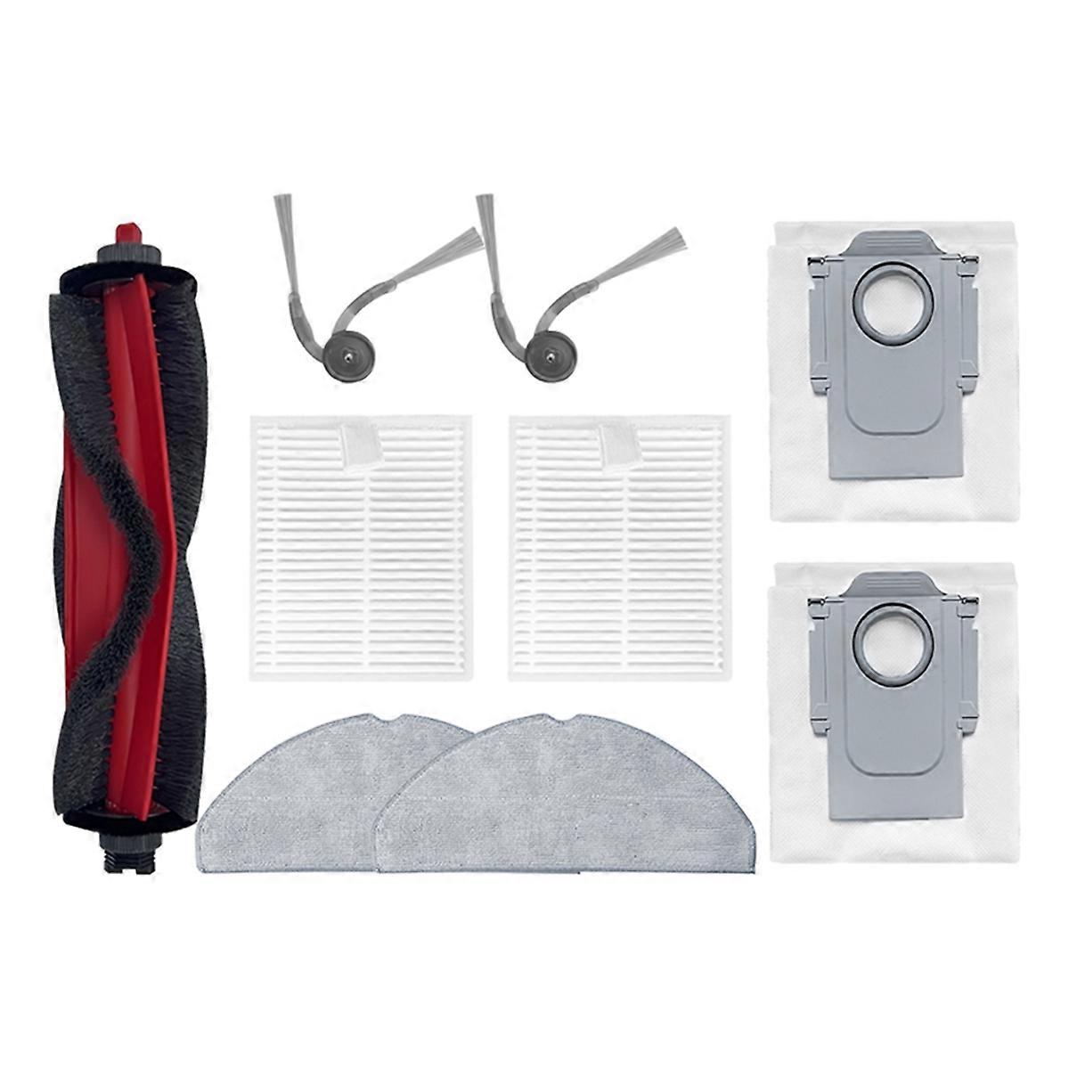 9 Ersatzteile Für Den Saugroboter Q7tf/q7tf+: Hauptbürste, Hepa-filter, Reinigungstuch Und Staubbeutel.