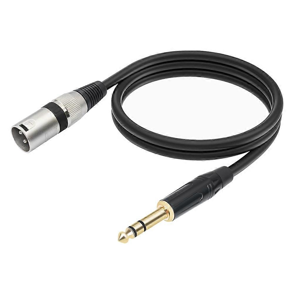 Symmetrisches 6,35-mm-klinkenstecker-auf-xlr-stecker-(1/4-zoll-)verbindungskabel Symmetrisches Patchkabel Für Mikrofon (100 Cm)