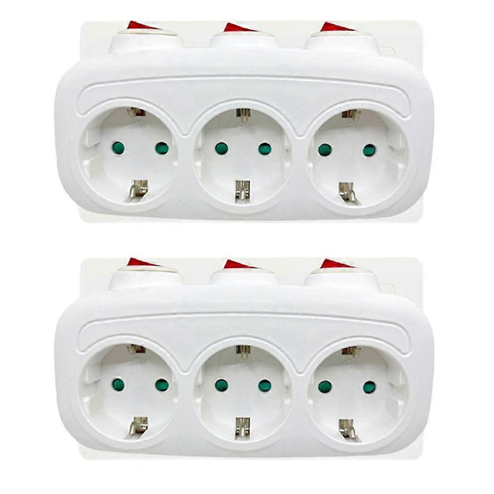 Multifunktionale Steckdosenleiste Mit 3 Einzelschaltern, Tragbarer Stromwandler (eu-stecker)