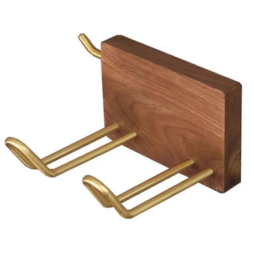 Wandmontierter Haartrocknerhalter Aus Massivholz Mit Integriertem Stauraum (ohne Bohren),