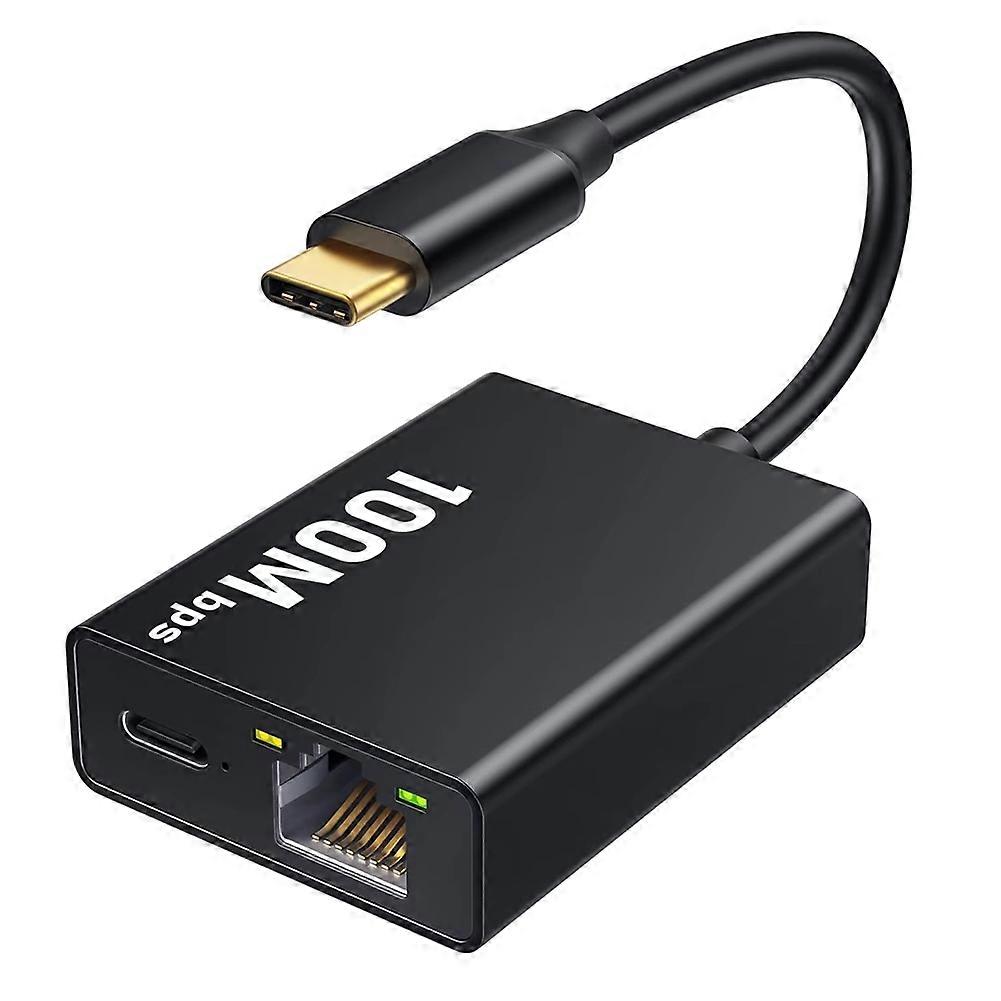100-mbit/s-ethernet-adapter, Usb-c-zu-rj45-adapter Für Hd/4k-fernseher, Laptops, Tablets Und Mehr.