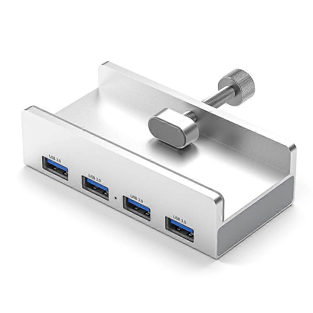 Usb-3.0-hub Aus Aluminium Mit Klemme, 4-port-usb-splitter, 1,5 M Usb-datenkabel, Desktop-usb-hub Ohne Netzteil