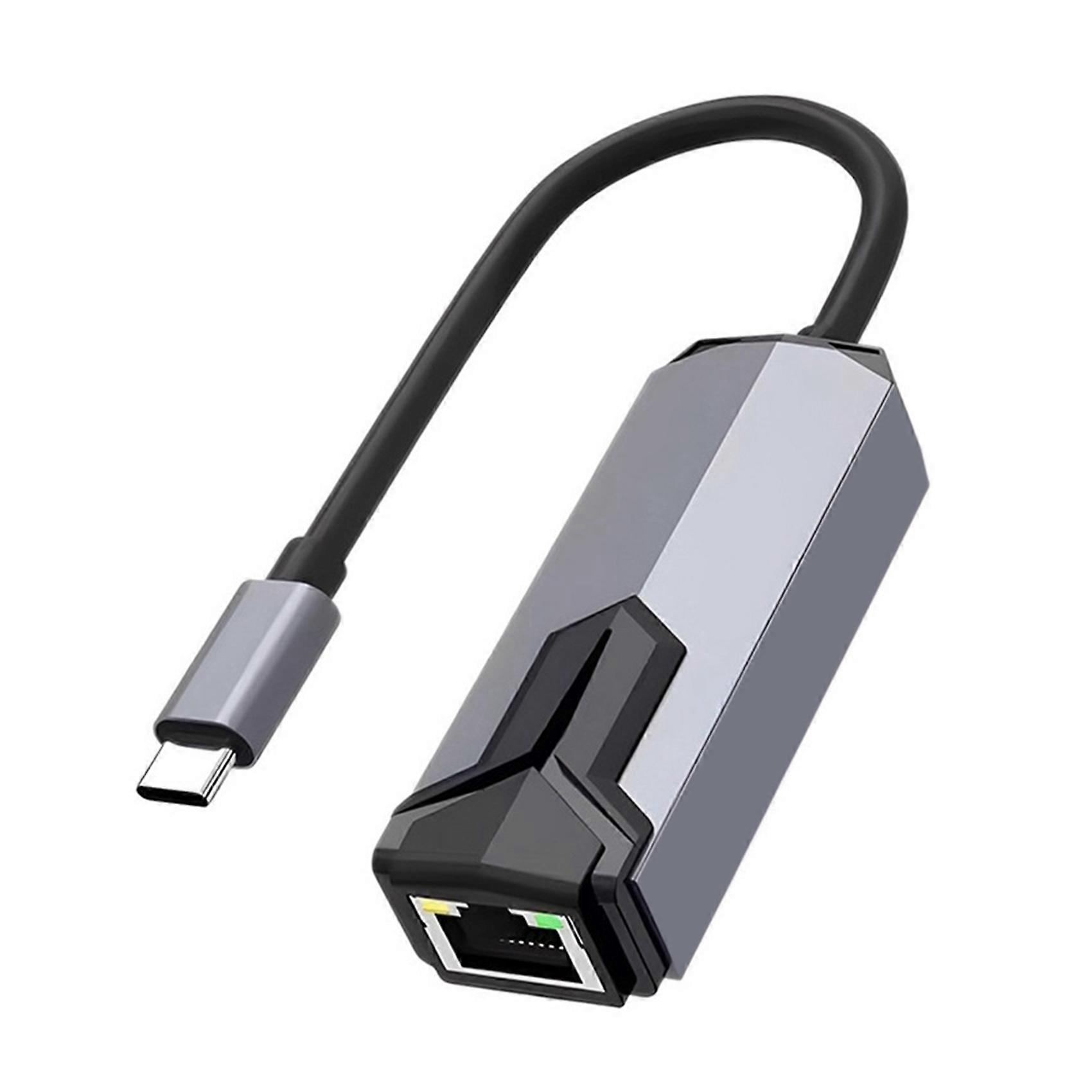 Hochgeschwindigkeits-netzwerkkarte (2,5 Gbit/s), Usb-c-zu-ethernet-adapter, Ethernet-typ-c-zu-rj45-konverter Für Laptop Und Pc