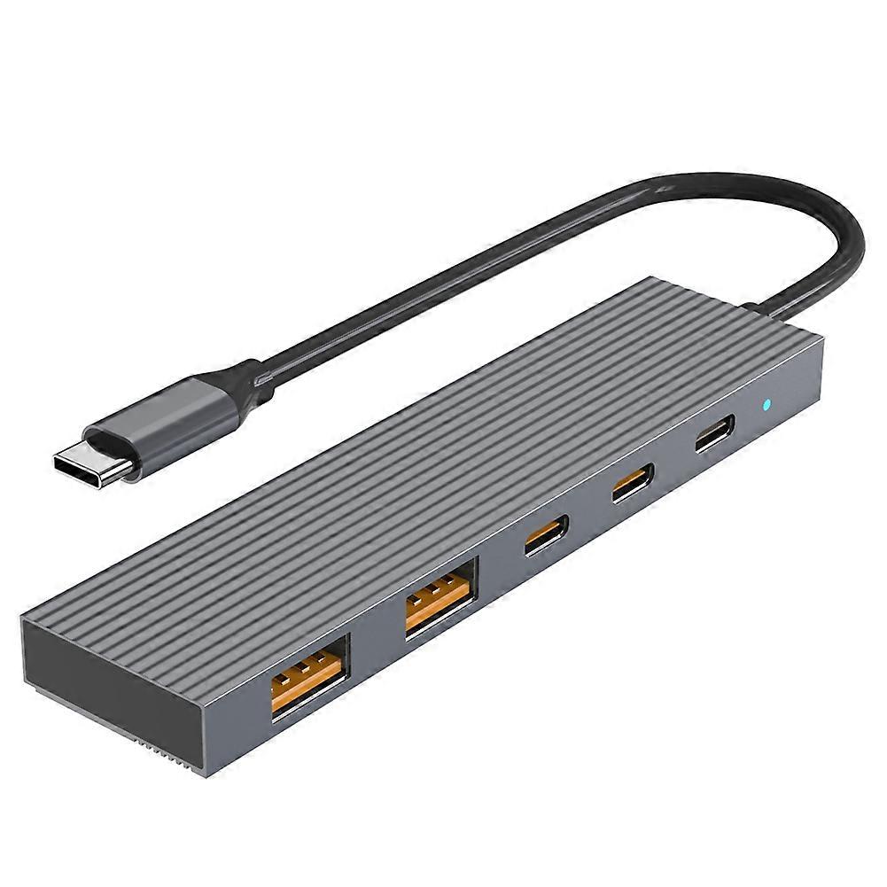 Typ-c-dockingstation, 6-in-1-computer-hub, 10-gbit/s-breitband-hub, Pd-schnellladefunktion, Usb-3.2-hub, 6-in-1-splitter