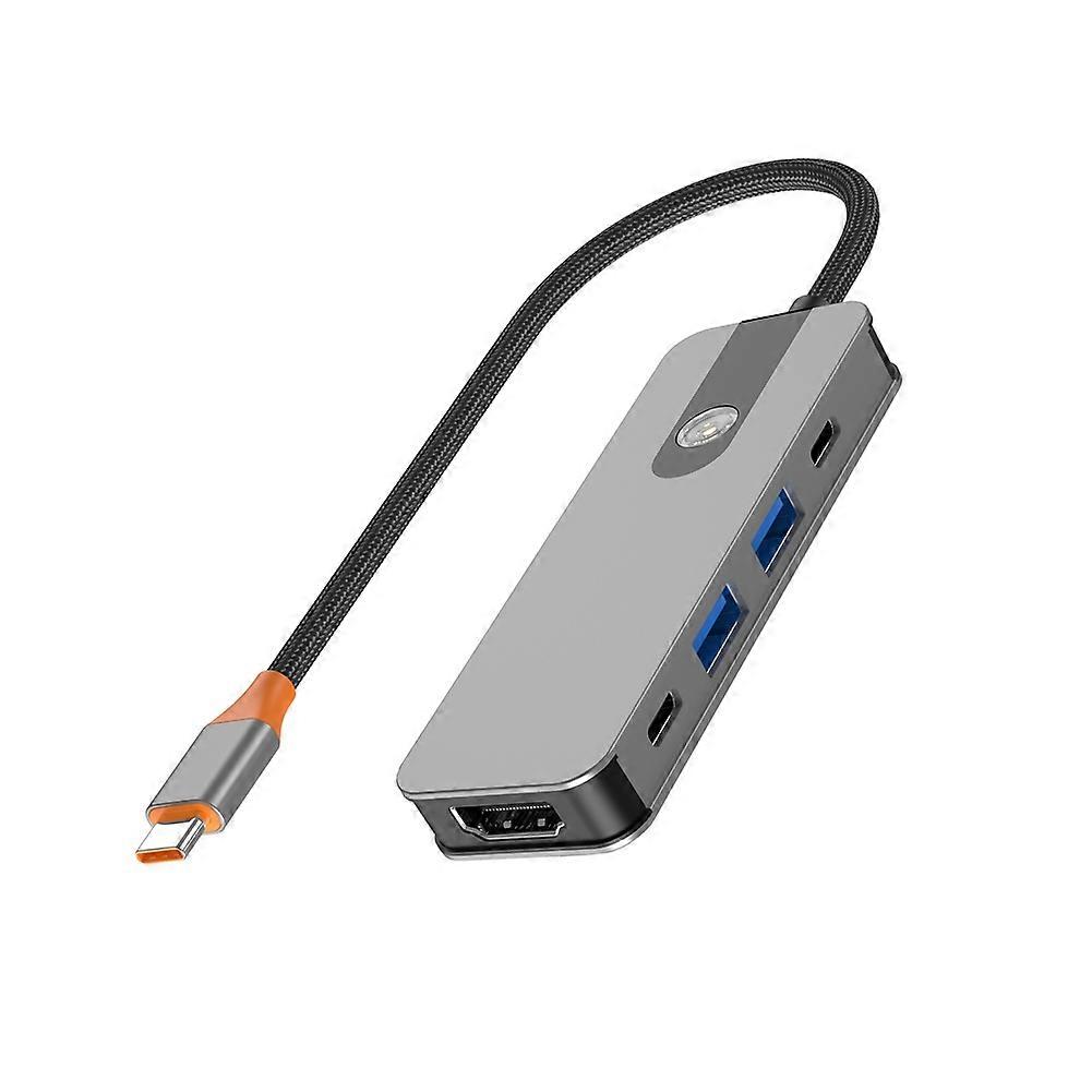 5-in-1 Usb-c-hub Mit Usb-c-splitter Und Usb 3.0-dockingstation, Kompatibel Mit Hdmi 4k Für Laptop, Macbook Und Ipad.