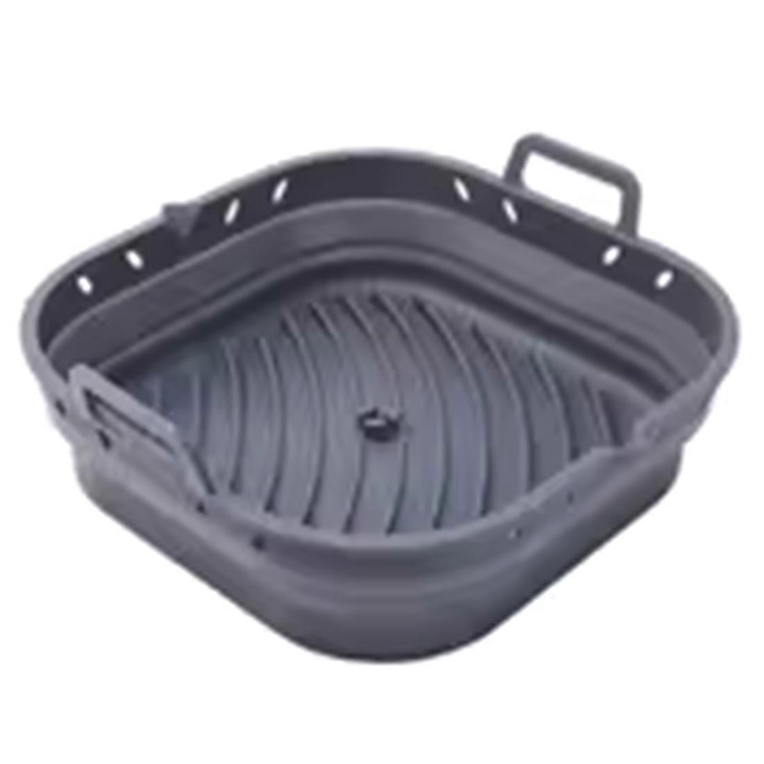 Quadratische, Antihaftbeschichtete Silikon-backform, Ideal Zum Zubereiten Von Hähnchen, Pommes Frites Und Brot. Geeignet Für Mikrowellen, Heißluftfritteusen Und Backofen.