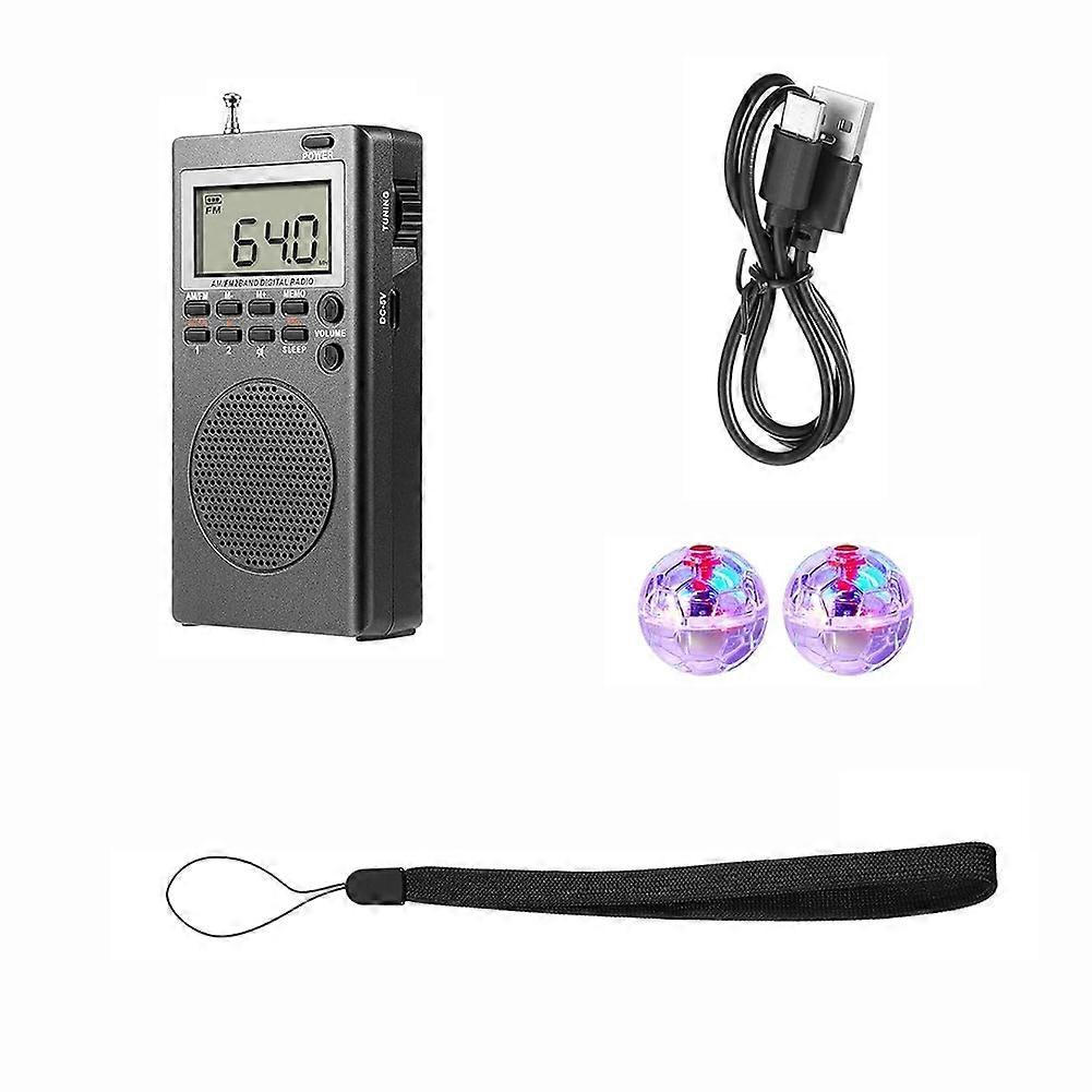 3-teiliges Set Bestehend Aus Einem Tragbaren Radio, 2 Led-katzenlichtkugeln Und Paranormaler Ausrüstung Für Zuhause, Büro Und Den Außenbereich.