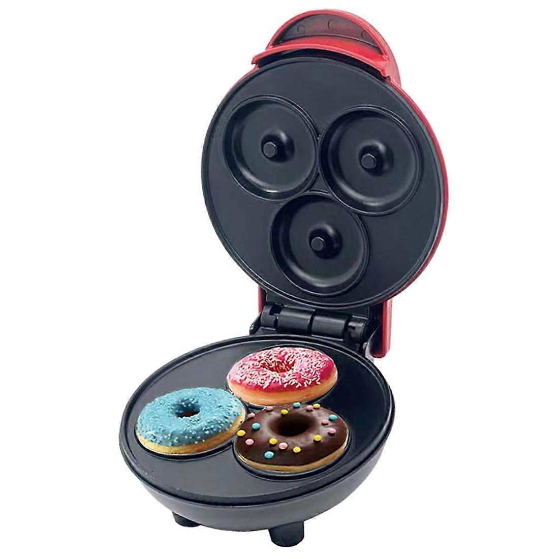 Elektrischer Donut-maker, Antihaftform Für 3 Donuts, Ideal Für Snacks Und Frühstück Zu Hause (amerikanischer Stecker).