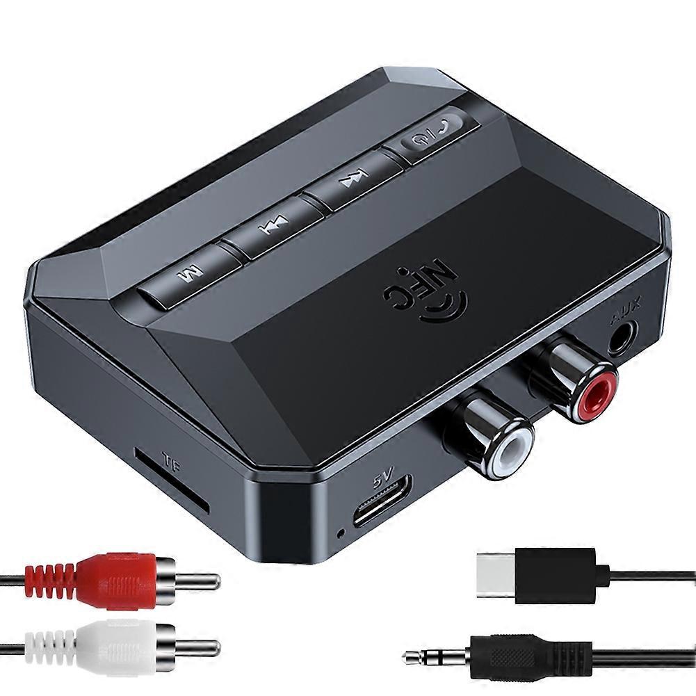 Bluetooth 5.3 Heimstereo-receiver, Bluetooth-zu-cinch-adapter Für Stereo-receiver, Bluetooth-aux-adapter