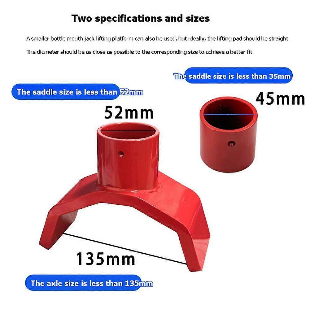 Mehrzweckadapter Für Flaschenheber, 52-mm-hubstange, Sattelheberbasis, Stahl, Kompatibel Mit Flaschenhebern Von 52 Mm Oder Weniger.