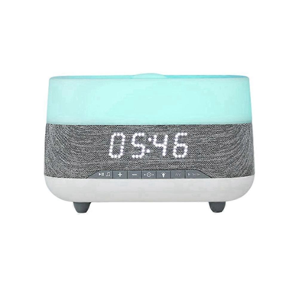 Ätherisches Öl-diffusor, Ultraschall-luftbefeuchter Mit Nachtlicht, Bluetooth-audiowecker Und Europäischem Stecker.