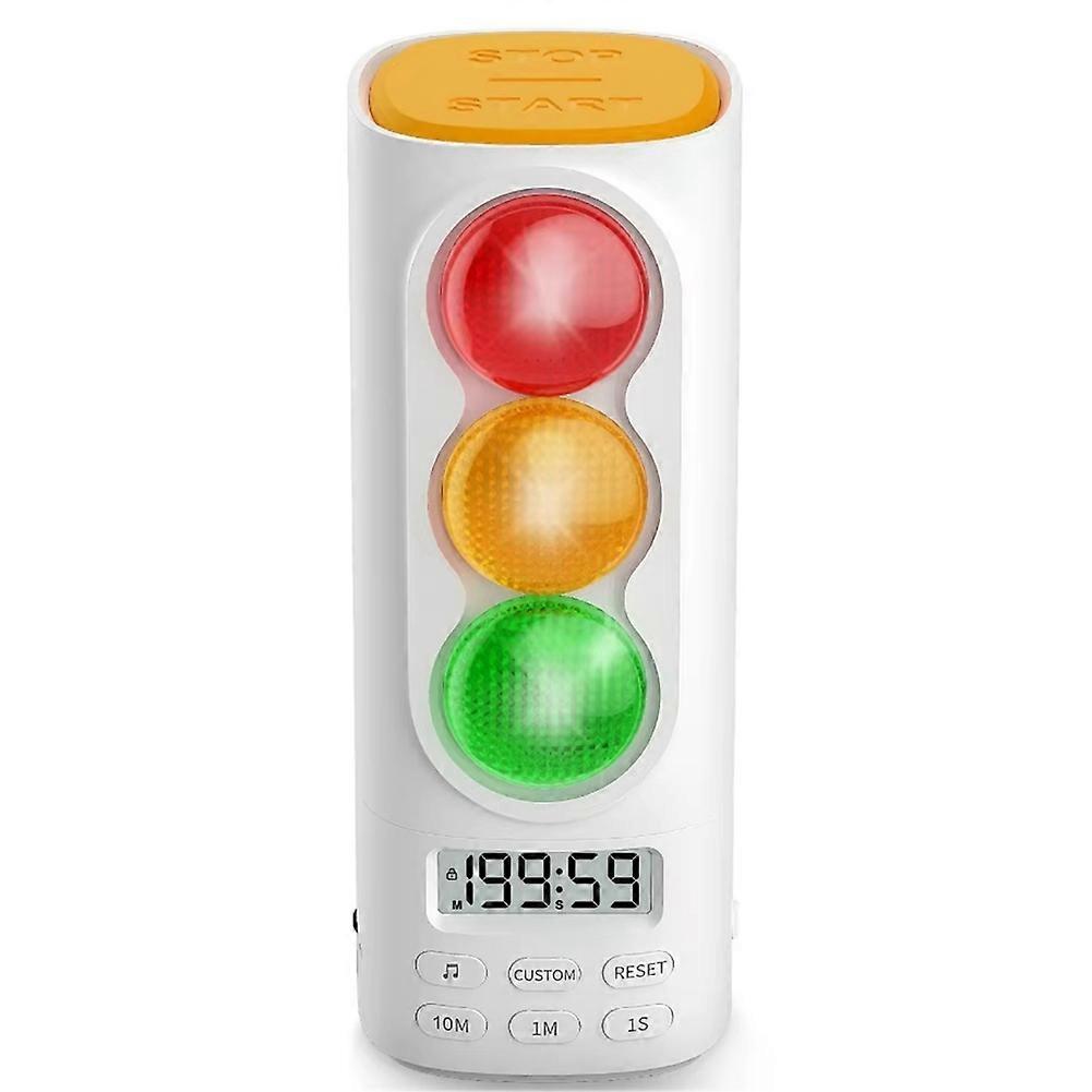 Visueller Timer Für Kinder Mit Ampel, Audio Und Digitalem Lcd-display, Ideal Für Klassenzimmer, Zuhause Und Küche. Visueller Countdown.