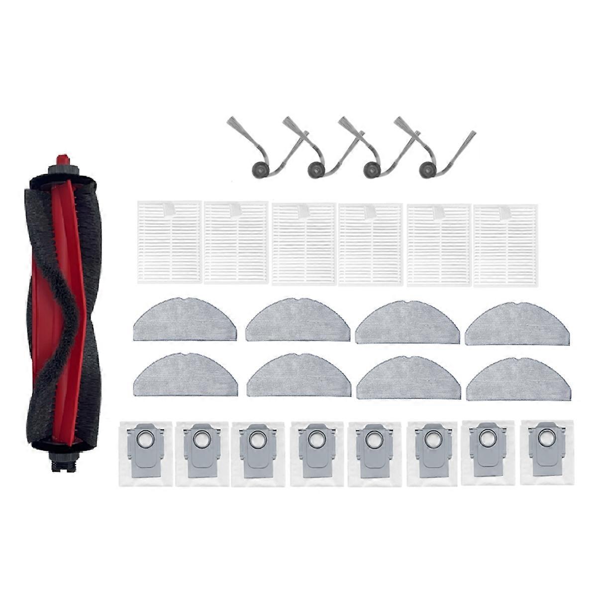 Set Mit 27 Zubehörteilen Für Den Tf/tf+ Saugroboter: Seitenwalzenbürste, Hepa-filter, Reinigungstuch Und Staubbeutel.