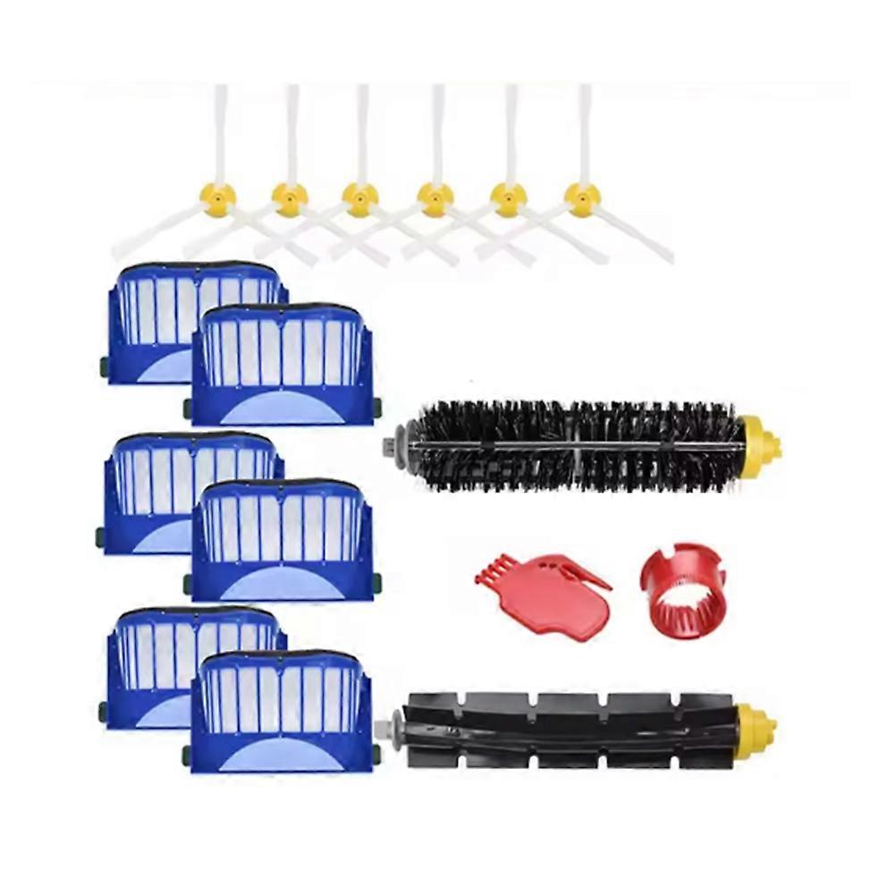 Packung Mit 16 Filtern Für Haupt- Und Seitenbürste, Kompatibel Mit Den Staubsaugern Irobot Roomba 675, 670, 665, 690, 692, 694, 671, 677, 650, 655 Und 614.