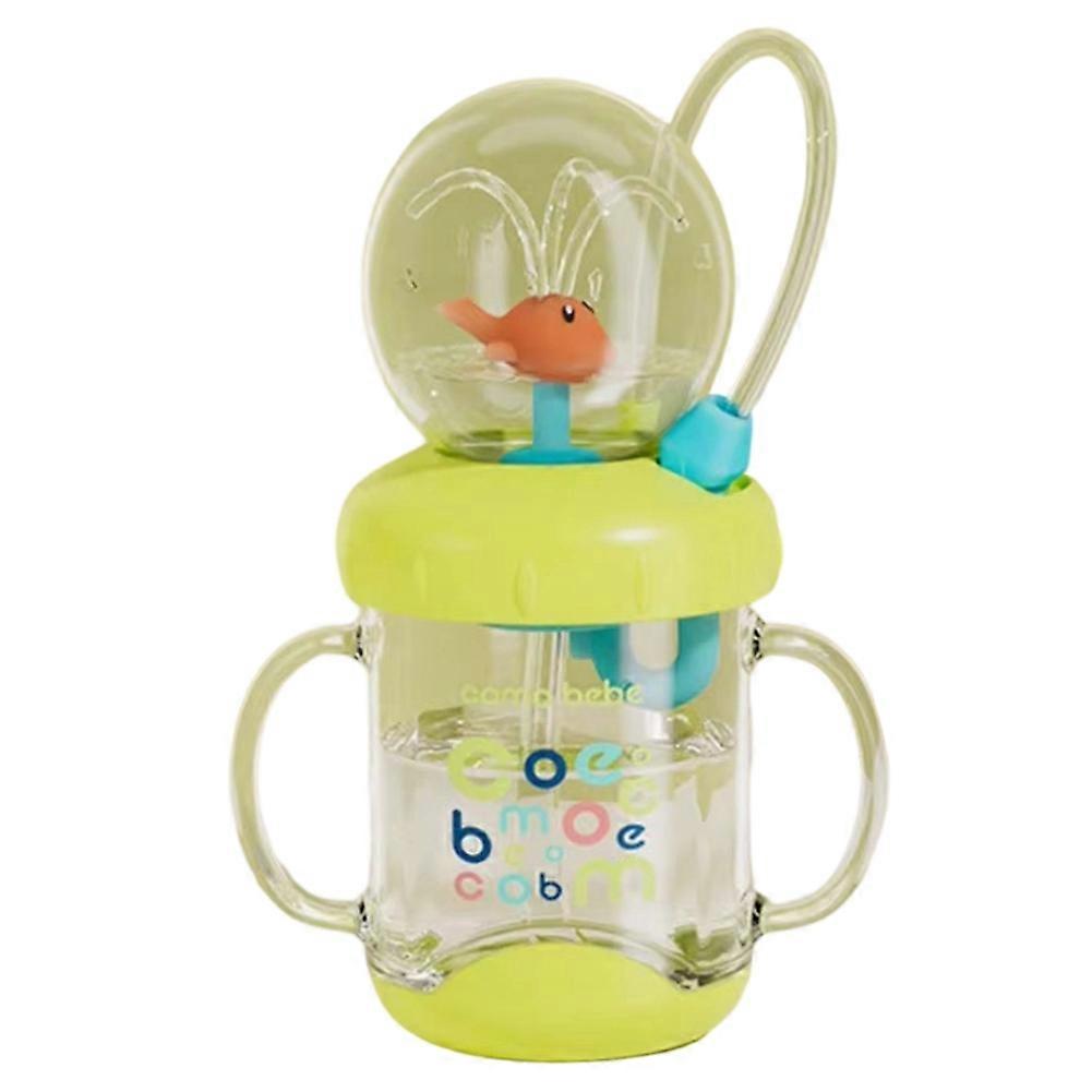 Wal-trinkbecher Mit Henkel, 220 Ml, Auslaufsichere Wasserflasche Mit Strohhalm, Wal-muster.