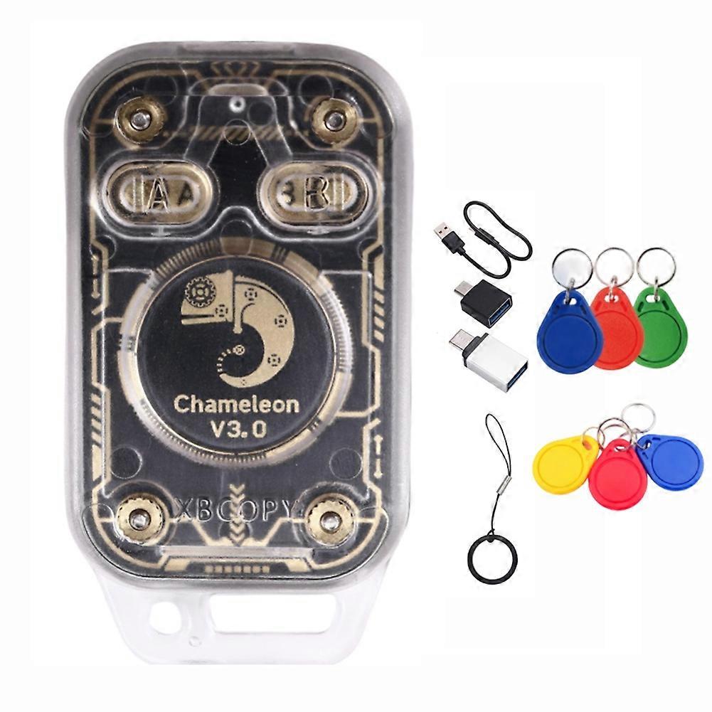 Chameleon V3.0 Rfid-chip-lesegerät-emulator, 125k 13,56m Id-smartcard-etikettenkopierer + Nfc-schlüsselanhängerleser/-schreiber 3xuid/cuid