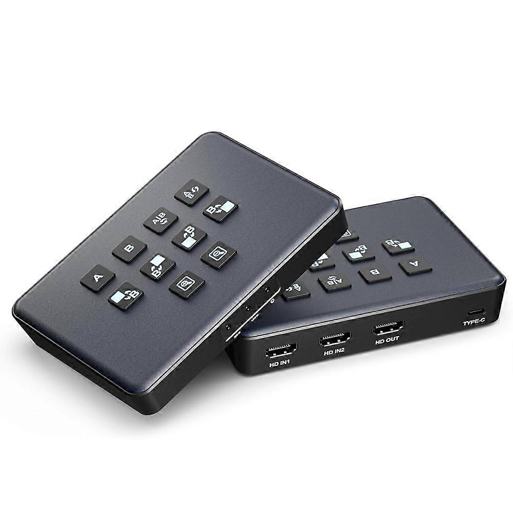 Video-switcher, 4k-hdmi-aufnahmekarte Mit Zwei Eingängen, Usb-3.0-audio-/video-aufnahmekarte, Hdmi-kompatibler Schalter