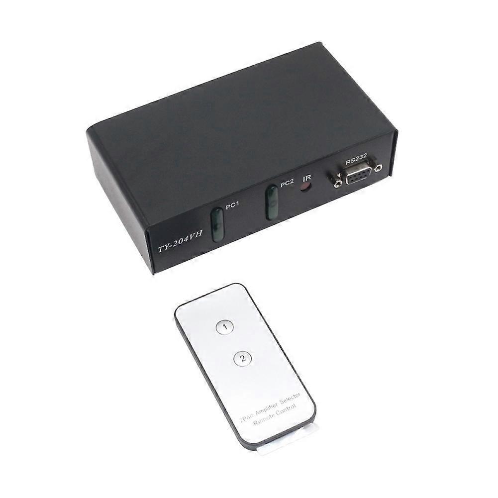 Vga-splitter Mit 2 Eingängen/4 Ausgängen Zur Videospielverteilung, Kompatibel Mit 350 Mhz, 1920 X 1440 Auflösung, Mit Infrarot-fernbedienung Und Us-stecker.