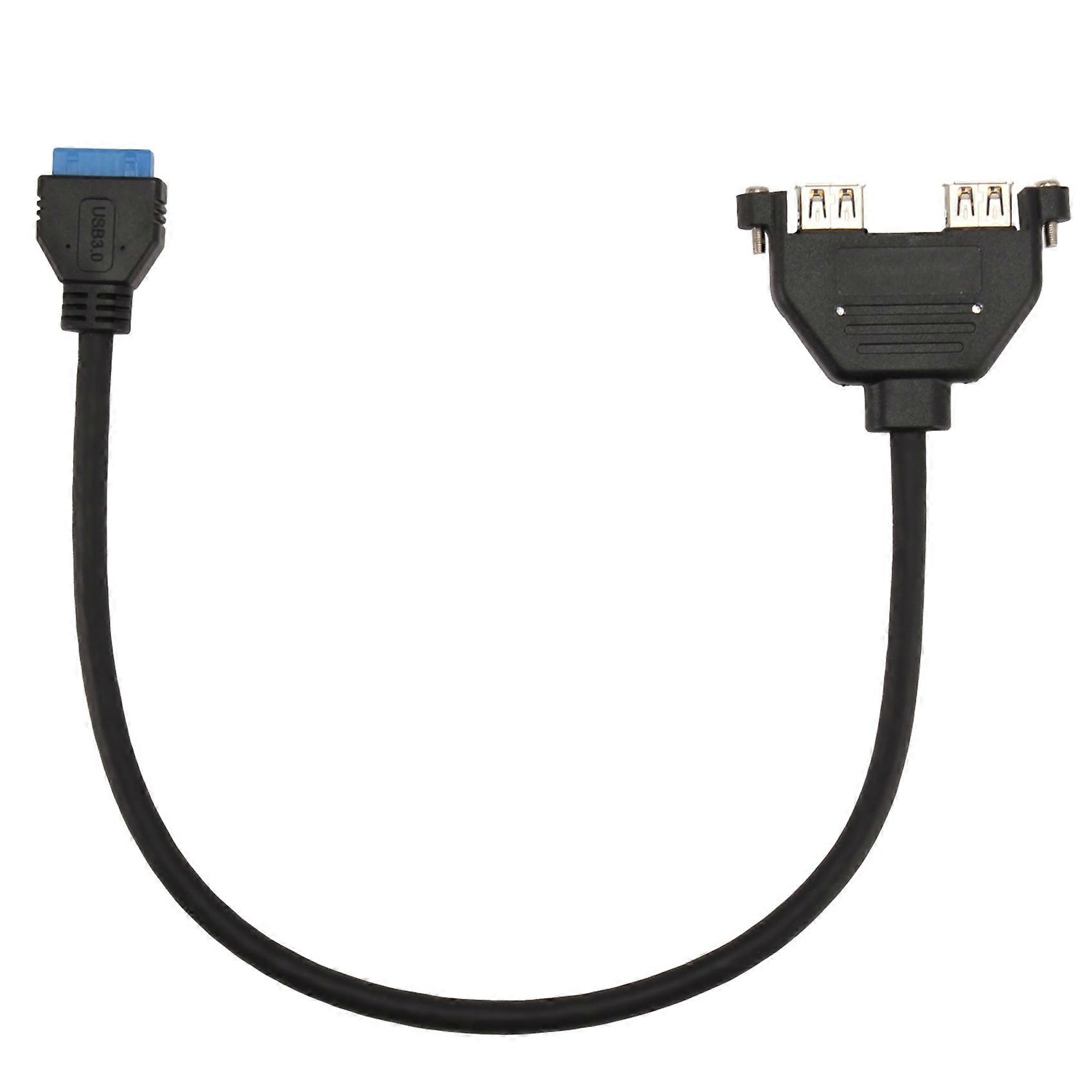 Kabeladapter Für Pc-motherboard Mit 19-poligem Pci-anschluss Auf 2 Vordere Usb 3.0-anschlüsse.