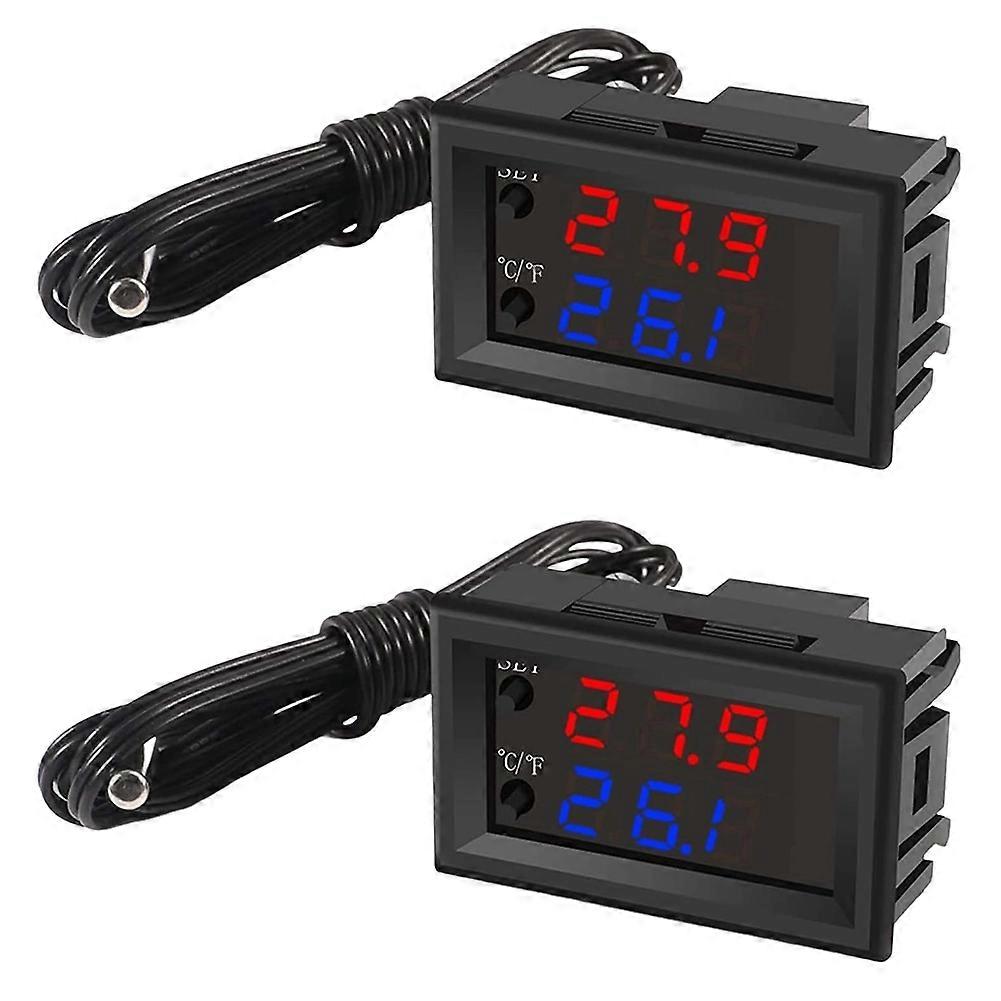 Temperaturregelmodul Mit Zweifarbiger Led-anzeige Zum Heizen/kühlen Von -50 Bis 110 °c, 12 V Programmierbar