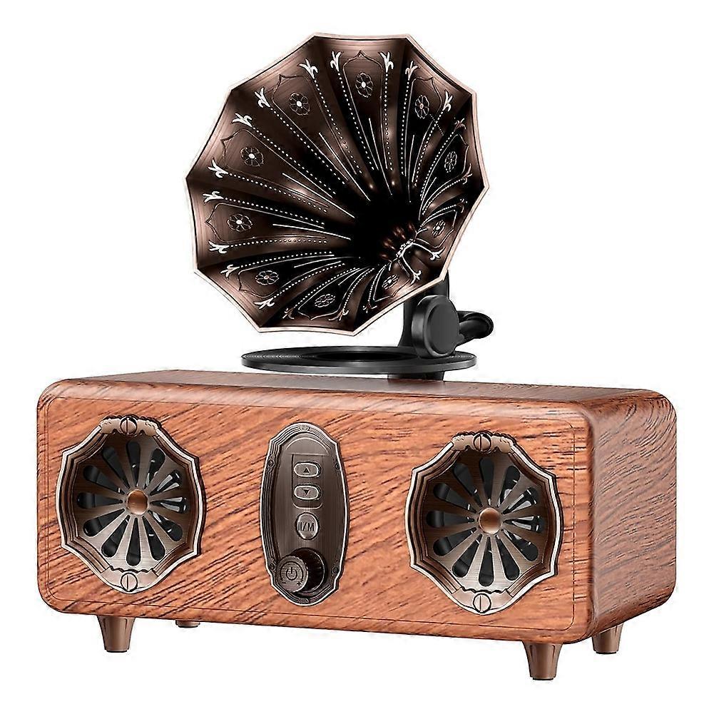 Retro-bluetooth-lautsprecher Mit Fm-radio Und Tiefen Bässen, Vintage-stil, Kabellos, Usb/tf/aux-kompatibel, Ideal Für Zuhause, Büro Oder Schlafzimmer.