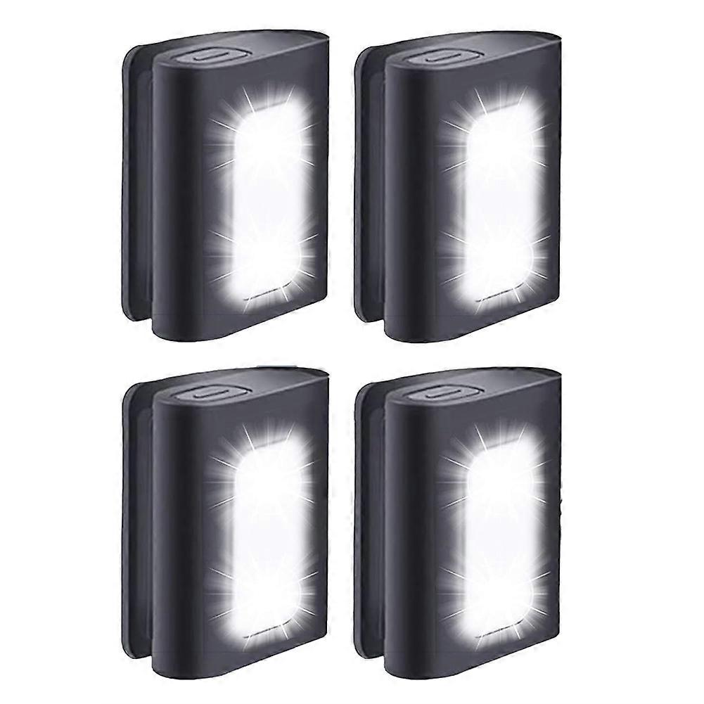 Set Mit 4 Wiederaufladbaren, Per Usb Ansteckbaren Led-lauflichtern, Ideal Für Läufer Und Jogger Bei Ihren Outdoor-abenteuern.