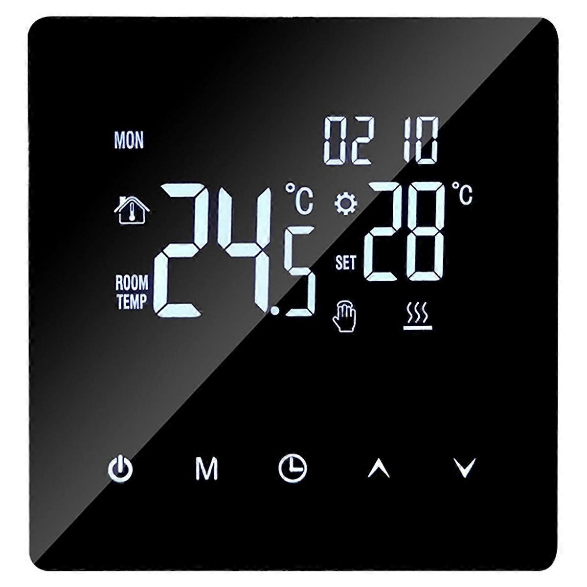 Tuya Wlan-thermostat Mit Touchscreen, Programmierbarer Digitaler Temperaturregler Für Fußbodenheizung
