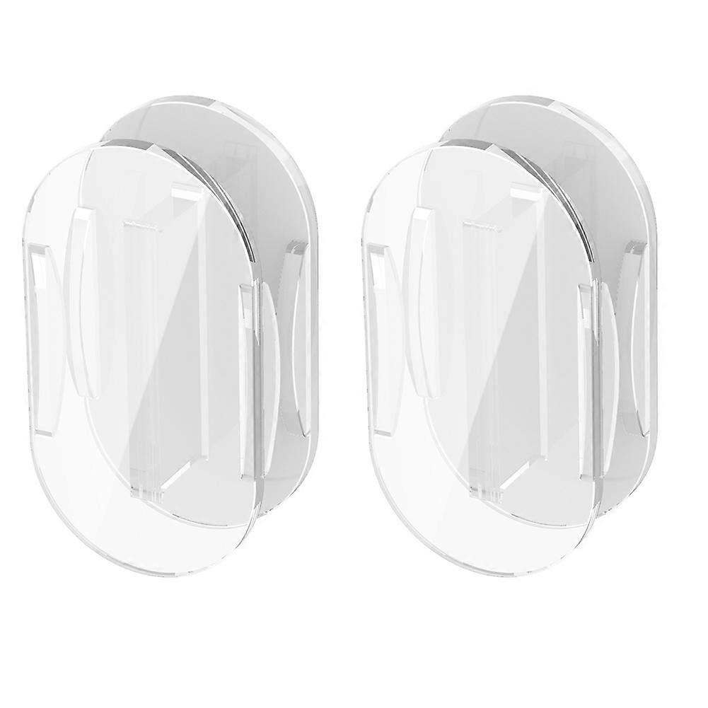 Set Mit 2 Universellen, Selbstklebenden Usb-kabelaufwicklern Aus Transparentem Acryl, Vielseitig Einsetzbar, Kompatibel Mit 1 Meter Langen Kabeln.