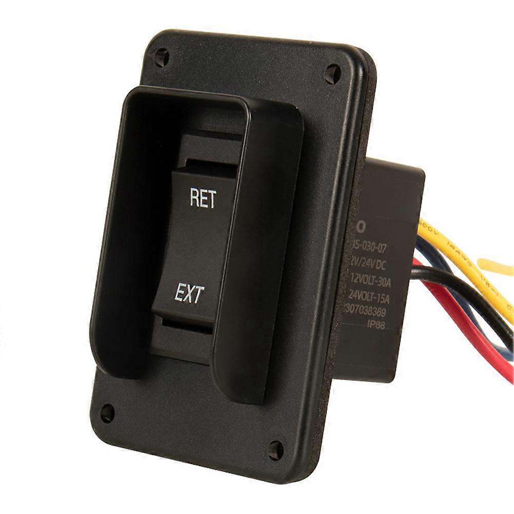 Netzschalter Für Stabilisierte 12v/24v-steckdose, Ip68 Wasserdicht, Ausziehbar/einziehbar, 4-poliger Stecker, Kurzzeitige Polaritätsumkehr