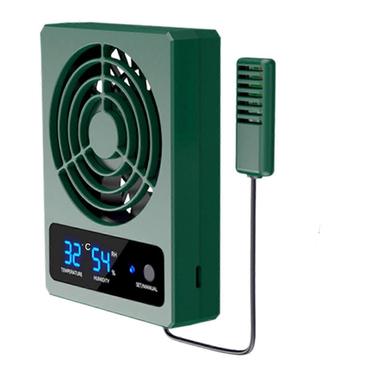 Reptilienventilator Mit Feuchtigkeitssensor Und Temperaturalarm, Luftentfeuchter Für Terrarien Und Reptiliengehege ℃