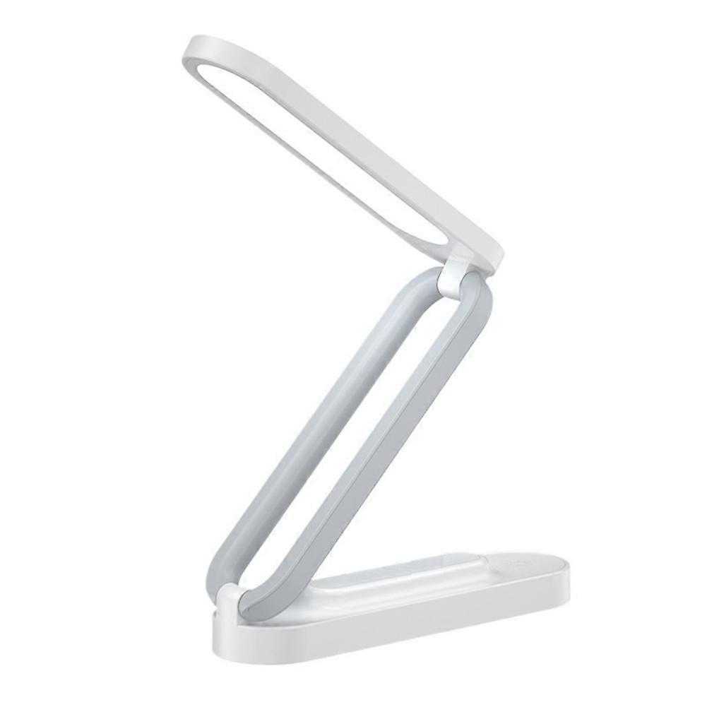 Wiederaufladbare, Tragbare Und Faltbare Led-schreibtischlampe Mit 3 Helligkeitsstufen. Kleine Schreibtischlampe, Ideal Für Büro Und Zuhause (weiß).