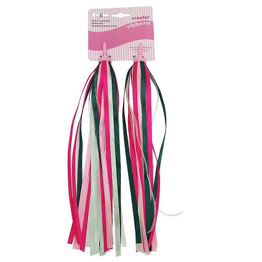 Zubehör Für Kinder-outdoor-sportroller: Bänder, Windmühlen, Pompons, Rosa Glöckchen