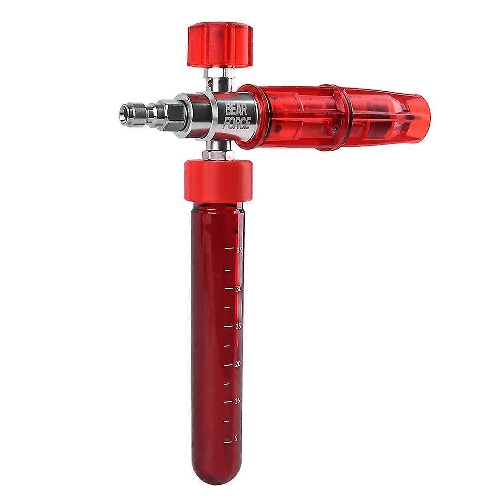 Mini Pro Druckschaumkanone Mit 1/4"-schnellanschluss, Autowaschseifenspender, Dicker Roter Schaum