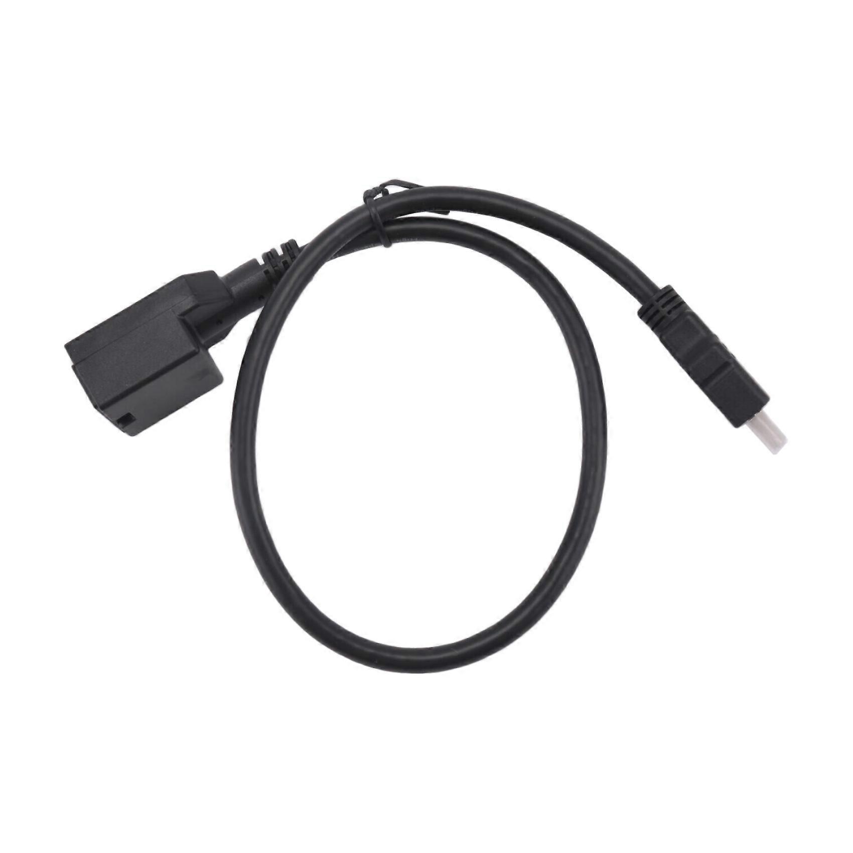 Hochgeschwindigkeits-hdmi-kabel, Typ E, 19p Buchse, Umspritzt Schwarz Auf Hdmi Typ A Stecker, Umspritzt Schwarz (0,5 M)