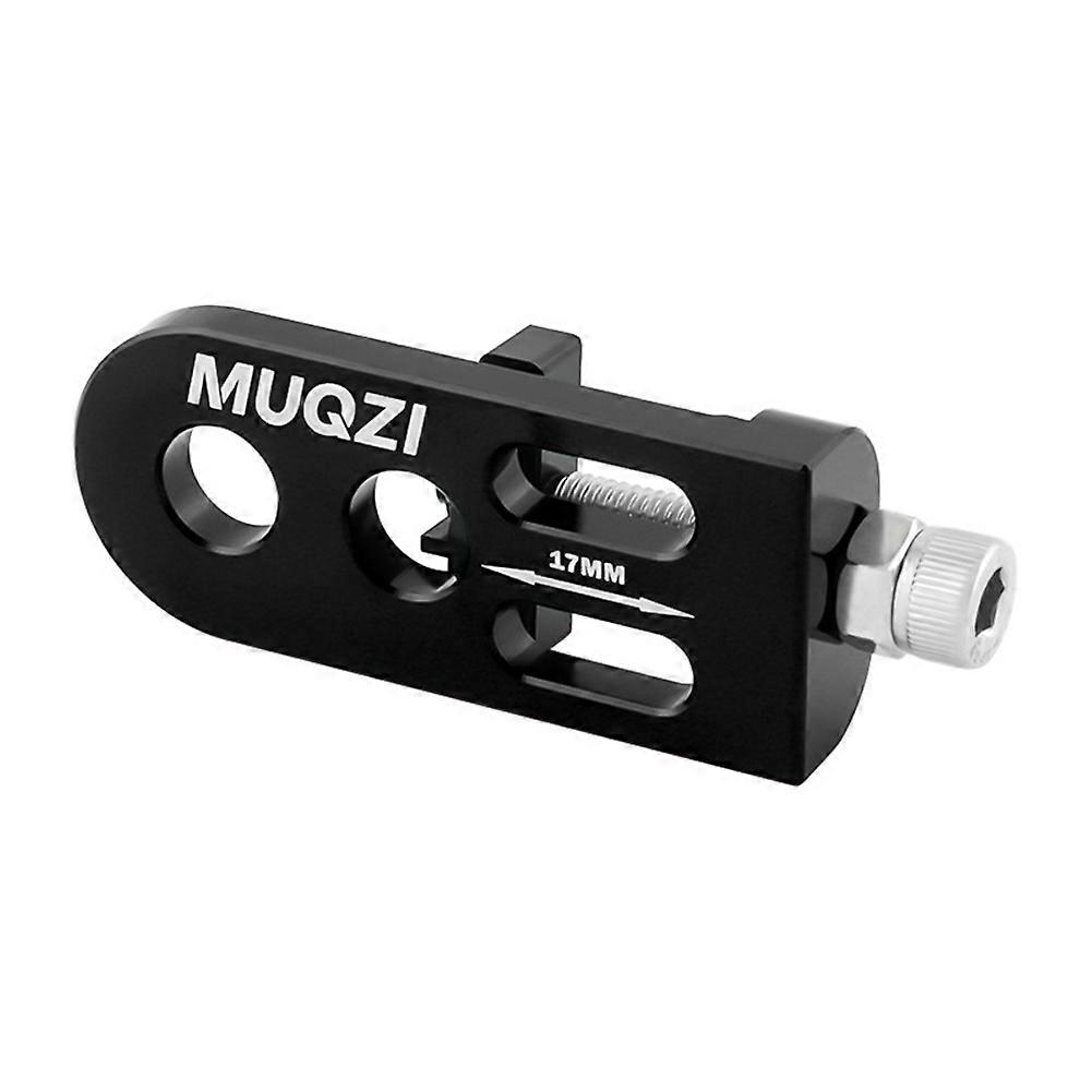 Muqzi Kettenspanner Für Singlespeed-räder, Verstellbar, Doppelloch, Fahrradkettenstabilisator, Verschleißfest, 10 Mm, Schwarz