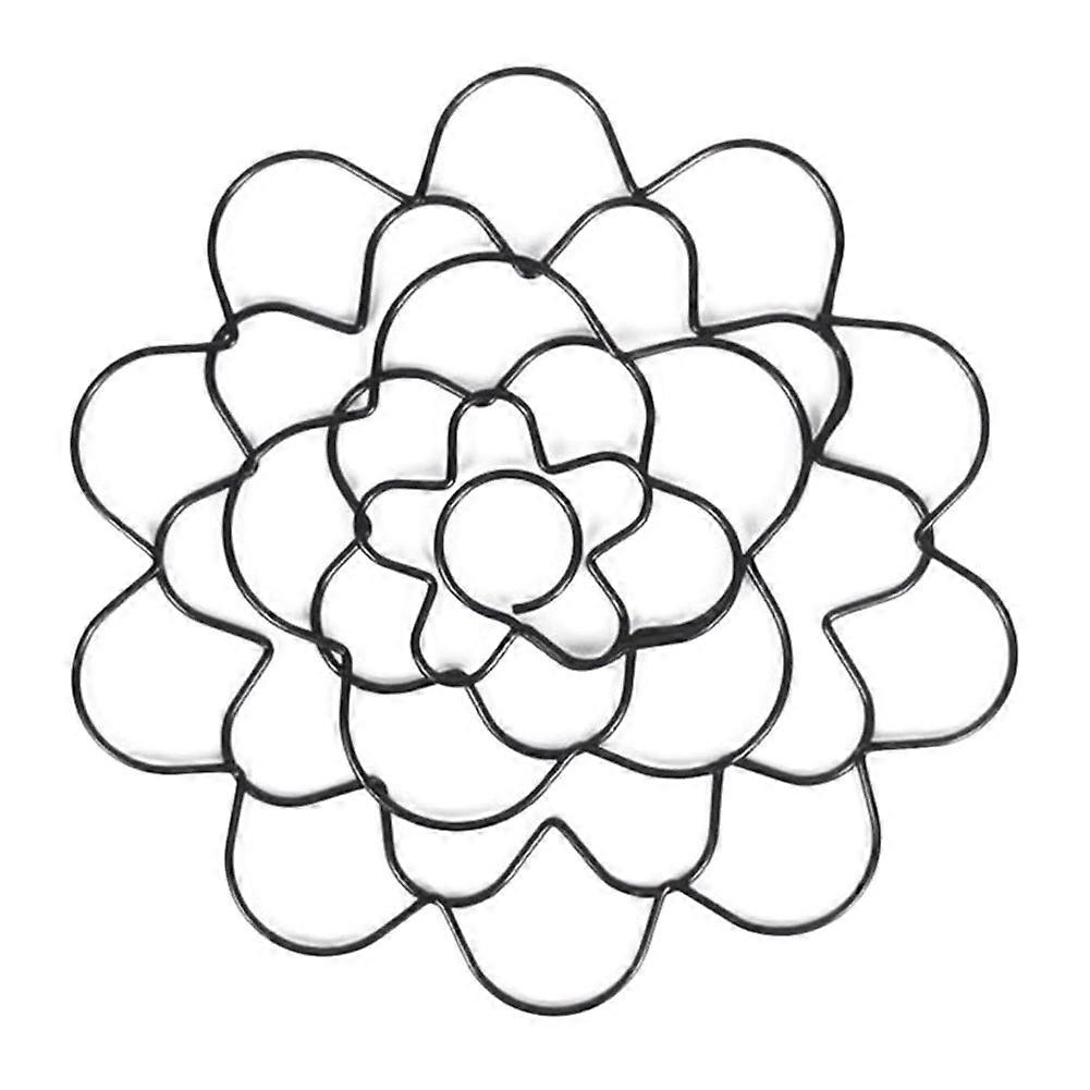 Drahtblumenständer – Wiederverwendbarer Und Flexibler Blumenständer, Schwarz, 15 Cm (6 Zoll)