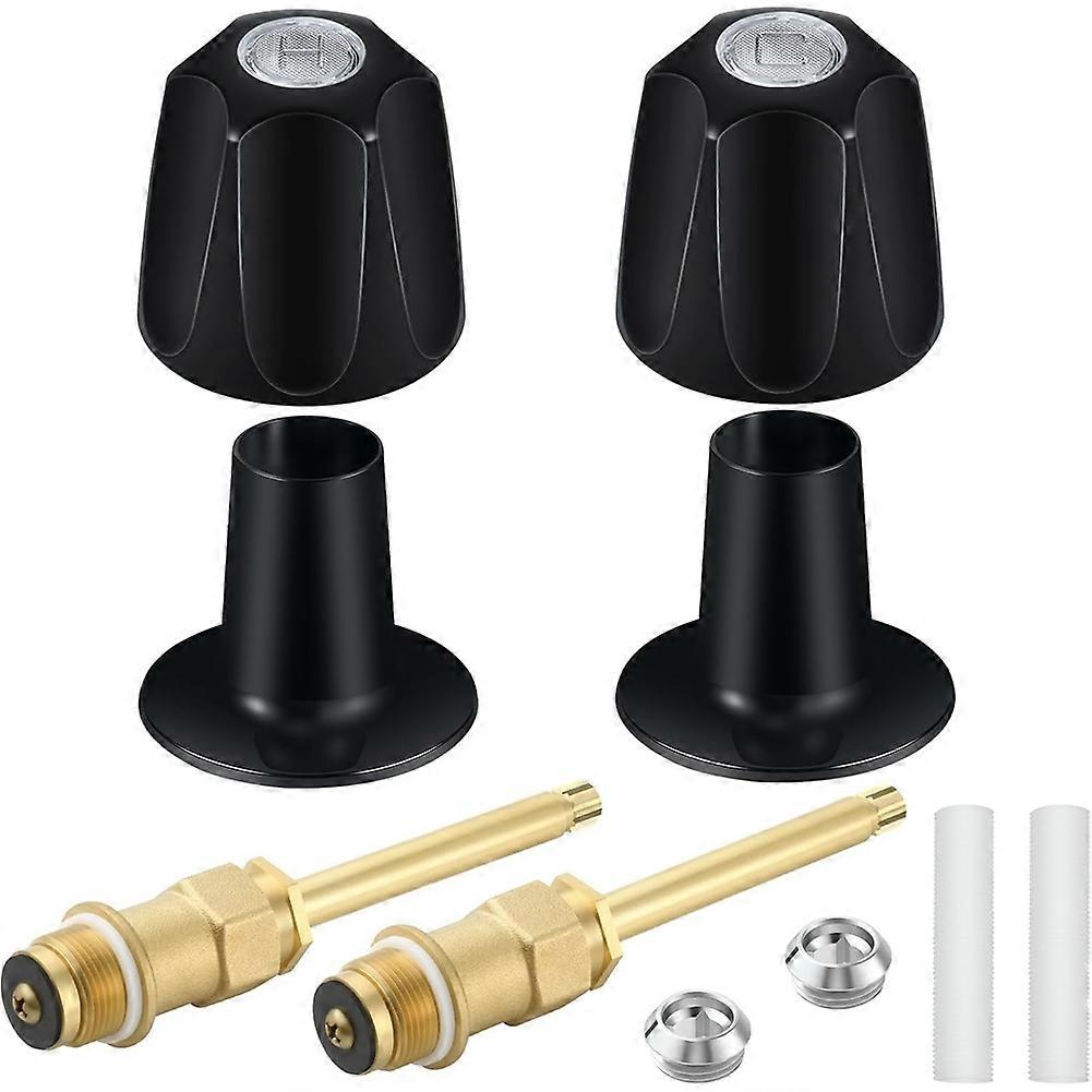 Bad- Und Duscharmatur-set, Mattschwarzer Metall-duschknopf, Für Price Pfister Duscharmatur, Reparaturset