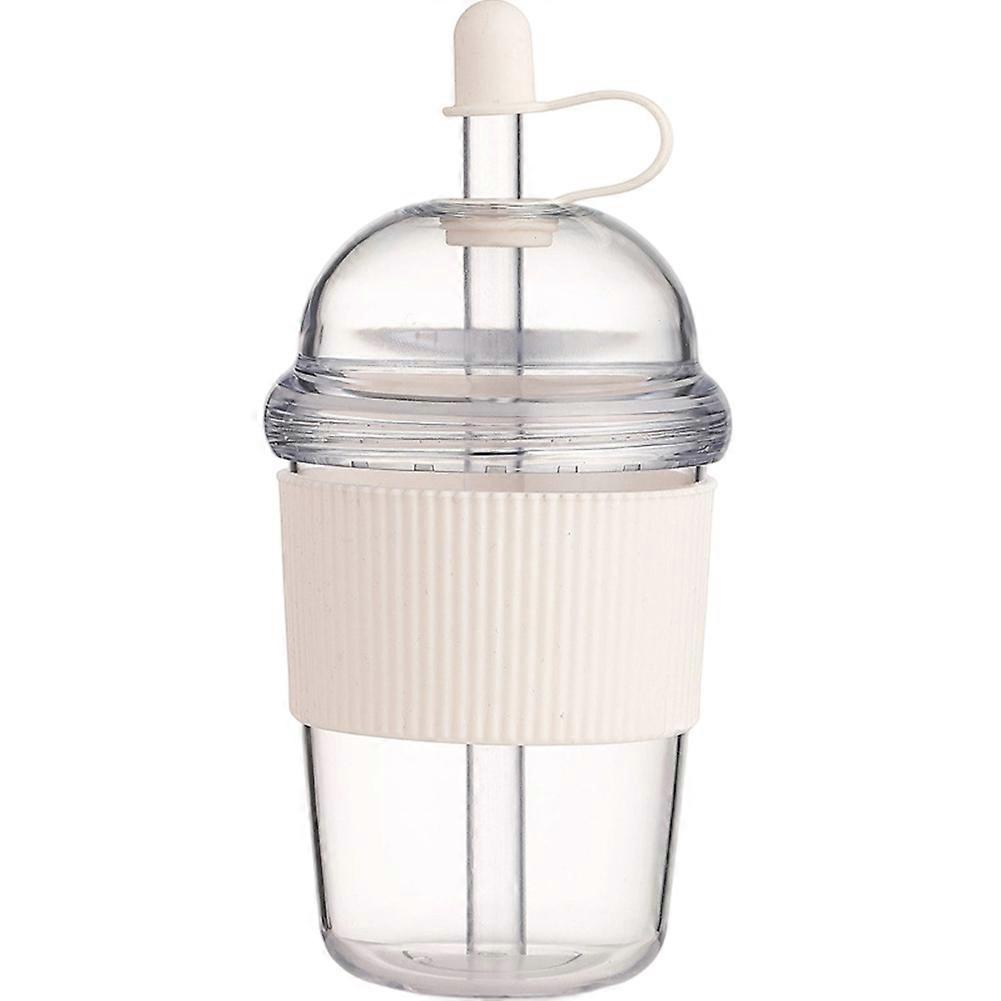 Transparenter 430-ml-becher Mit Deckel Und Strohhalm, Ideal Für Kaffee, Bubble Tea Und Fruchtsäfte. Kunststoffbecher Für Zuhause Und Die Bar.