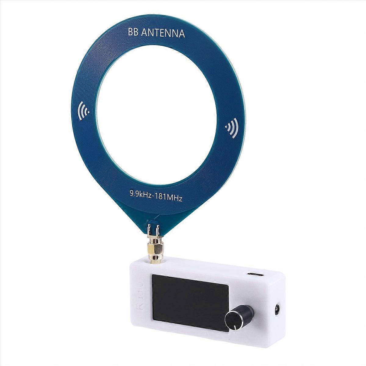 Si4732 Radio, Sma-schnittstelle, Vollband Am/fm Lsb, Usb, Rahmenantenne, 1,9 Zoll Ips-bildschirm, Weiß.