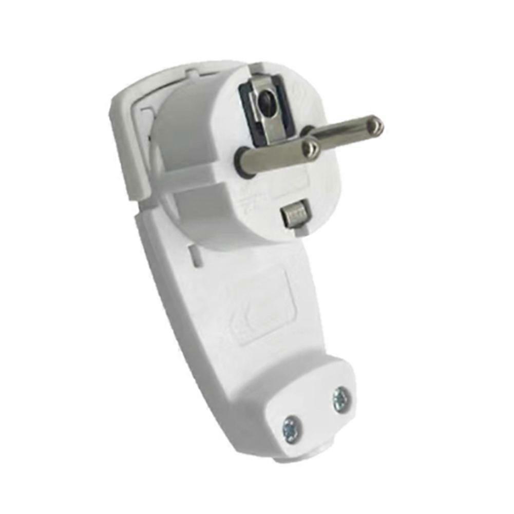 Eu-steckeradapter 250 V (16 A) Mit Klappgriff Und Kabelverdrehschutz, Europäischer Standard, Weiß