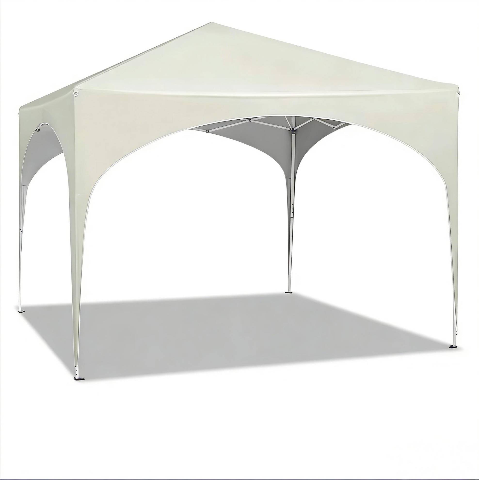 Gartenpavillon 3 X 3 M Beige Mit Metallgestell Und Oxford-210d-dachplane