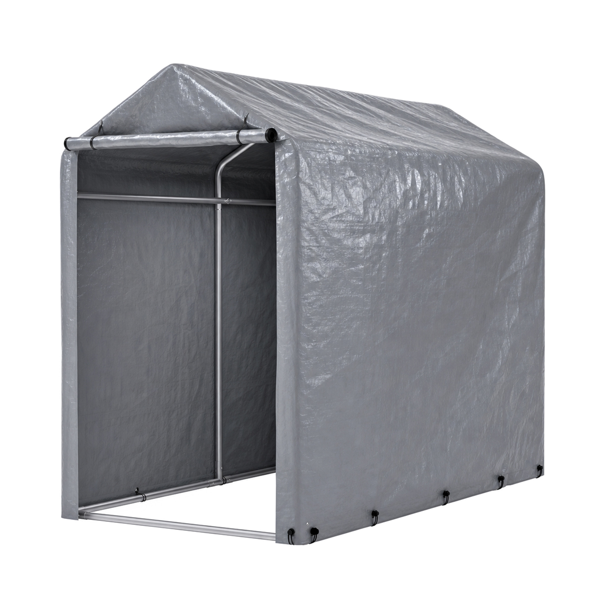 Wasserdichte Fahrradgarage 100 X 187 X 160 Cm Mit Verzinktem Stahlrahmen Und Uv-schutz