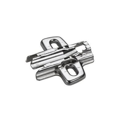 Hettich - Möbel-Kreuzmontageplatte, Distanz 3mm, Sensys 8099, 9075007, vernickelt