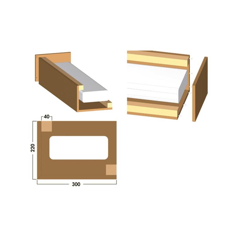 Naber Compair® Abluftverkleidung Wandlösung L-form