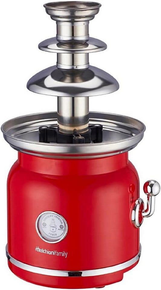 Melchioni - Schokoladenbrunnen Choco mit 3 Stufen, mit Heizfunktion und Motorfunktion, 90W