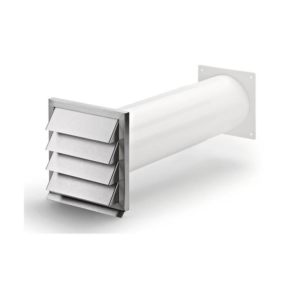 Naber Compair System Ø 125 Klima-e 125 Mauerkasten Jalousie Edelstahl