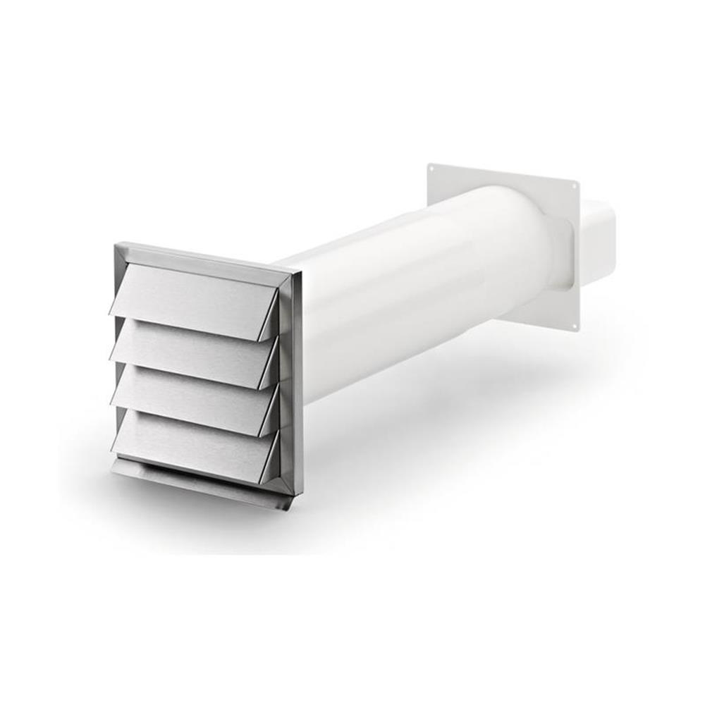 Naber Compair System Ø 125 Klima-e Flow 125 Mauerkasten Jalousie Edelstahl